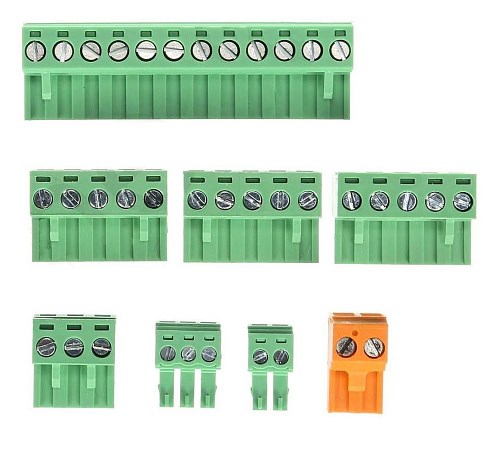 КОМПЛЕКТ РАЗЪЕМОВ ДЛЯ КОНТРОЛЛЕРА CAREL PCOE, KIT SCREW TERMINAL BLOCK FOR PCO EXPANSION CARD, PCOEC PCOECON000 - фото 20153