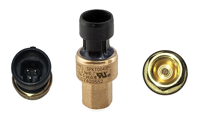 SPKT0043P0 Датчик давления CAREL PRESS.TRASD. 0 TO 5V 0 TO 17,3 BARG (0 TO 250 PSIG) SEALED GAGE FEMALE SPKT0043P0 - фото 60181