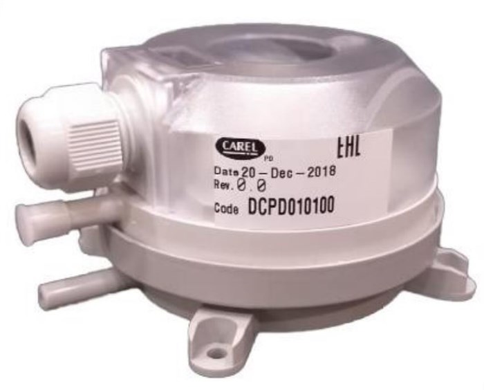 Датчик перепада давления CAREL AIR DIFF. PRESS. TRANSDU. 0,5-5 MBAR WITH MOUNTING KIT, DCPD010100 DCPD010100 - фото 60214