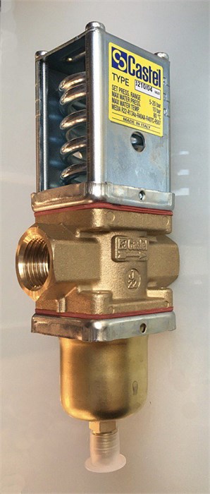 Водорегулирующий клапан (вентиль) CASTEL Water Regulating Valve (PWV) 1/2" FPT, 5...20bar 3210/04 - фото 60331