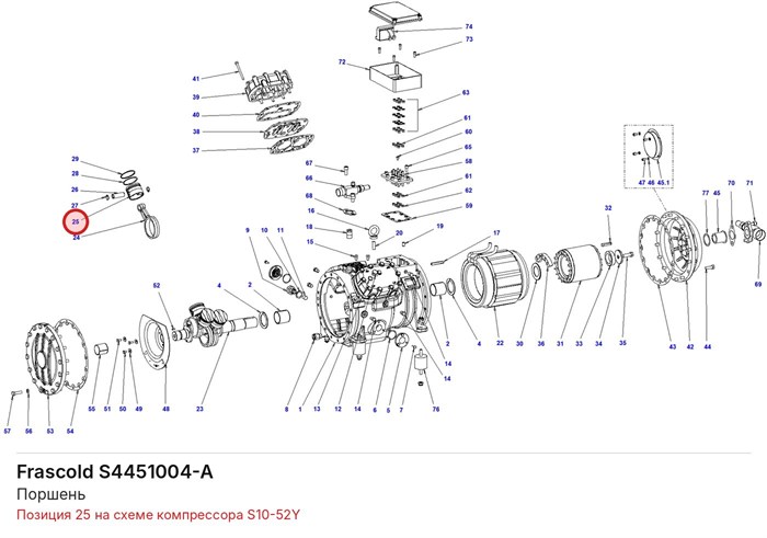 S4451004-A Поршень серии S FRASCOLD S4451004-A