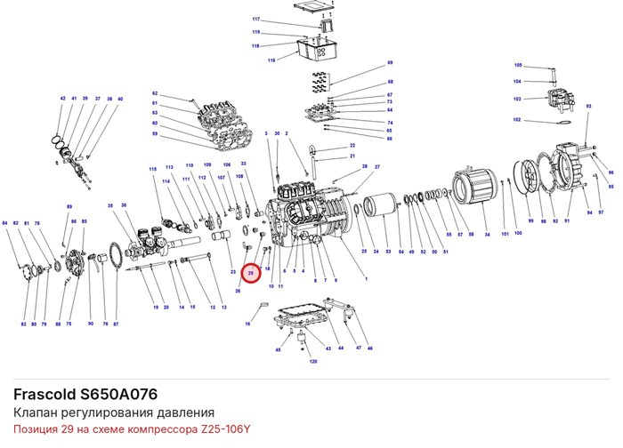 S650A076 Клапан регулирования давления серии Z FRASCOLD S650A076