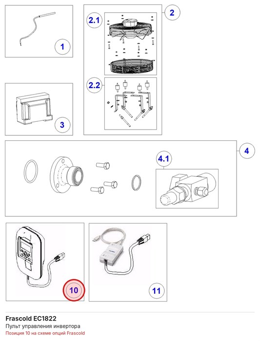 EC1822 Пульт управления инвертора FRASCOLD EC1822
