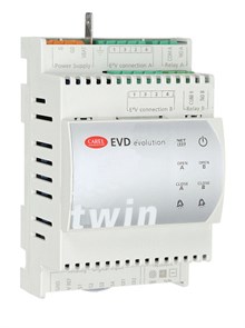 ДРАЙВЕР CAREL, EVD EVOLUTION TWIN, UNIVERSAL FOR 2 VALVES (RS485/MODBUS), EVD0000T20 EVD0000T20