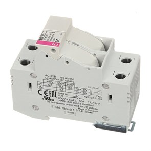 ДЕРЖАТЕЛЬ ПРЕДОХРАНИТЕЛЕЙ CAREL,  FUSE HOLDER BASE 2 POLES FOR UE FROM 001 TO 018, UR FROM 002 TO 01 URKFH10000