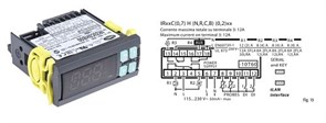 КОНТРОЛЛЕР CAREL IR33 4 РЕЛЕ 16A 8A 8A 8A 115/230VAC BUZ 2NTC 2DI IR RTC, IR33C0HB00 IR33C0HB00