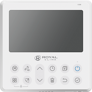 Проводной пульт управления ROYAl CLIMA RCW-120 для мульти-сплит-систем и полупромышленного оборудования RCW-120 Проводной пульт управления ROYAl CLIMA RCW-120 для мульти-сплит-систем и полупромышленного оборудования RCW-120