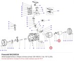 SK230534 Электродвигатель в сборе (статор-ротор) 230-400 В / 3 ф / 50 Гц DOL серии D FRASCOLD SK230534