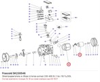 SK230546 Электродвигатель в сборе (статор-ротор) 230-400 В / 3 ф / 50 Гц DOL серии D FRASCOLD SK230546