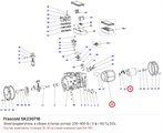SK230716 Электродвигатель в сборе (статор-ротор) 230-400 В / 3 ф / 60 Гц DOL серии D FRASCOLD SK230716