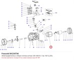 SK230736 Электродвигатель в сборе (статор-ротор) 230-400 В / 3 ф / 60 Гц DOL серии D FRASCOLD SK230736