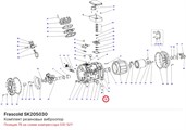 SK205030 Комплект резиновых виброопор серии S FRASCOLD SK205030