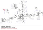 S4455001 Компрессионное кольцо поршня серии S FRASCOLD S4455001