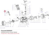 S3635001 Компрессионное кольцо поршня серии S FRASCOLD S3635001