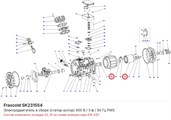 SK231554 Электродвигатель в сборе (статор-ротор) 400 В / 3 ф / 50 Гц PWS серии S FRASCOLD SK231554