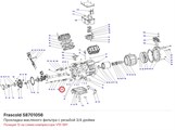 S8701056 Прокладка масляного фильтра с резьбой 3/4 дюйма серий V/Z/W FRASCOLD S8701056