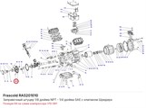 RA5201010 Заправочный штуцер 1/8 дюйма NPT - 1/4 дюйма SAE с клапаном Шредера серий V/Z/W FRASCOLD RA5201010