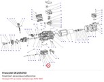 SK205050 Комплект резиновых виброопор серии W FRASCOLD SK205050