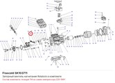 SK103711 Запорный вентиль нагнетания Rotalock в комплекте серии Z FRASCOLD SK103711