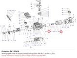 SK232416 Электродвигатель в сборе (статор-ротор) 230-400 В / 3 ф / 60 Гц DOL серии Z FRASCOLD SK232416