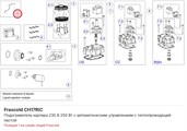 CH17RIC Подогреватель картера 230 В 250 Вт с автоматическим управлением с теплопроводящей пастой серий V/Z/W FRASCOLD CH17RIC
