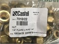 7010/22 Гайка накидная CASTEL Nut 1/4" Flare x Pipe 1/4" 7010/22