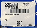6110/X15 Вентиль запорный угловой CASTEL 1/4" Receiver Valve 6110/X15