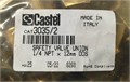 Муфта для предохранительного клапана CASTEL Safety valve union 1/4" NPT x 12mm ODS, 3035/2 3035/2