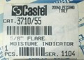 Смотровое стекло с индикатором влажности CASTEL 5/8" Flare M/M, 3710/55 3710/55