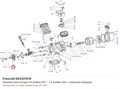 RA5201010 Заправочный штуцер 1/8 дюйма NPT - 1/4 дюйма SAE с клапаном Шредера серий V/Z/W FRASCOLD RA5201010
