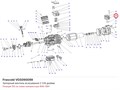 VGS090099 Запорный вентиль всасывания 2 5/8 дюйма серии W FRASCOLD VGS090099